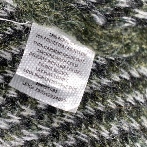 Modern Canvas sweater knit cardigan camouflage size large - Picture 7 of 8